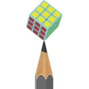 World's Smallest Rubik's Cube 3x3 - Black